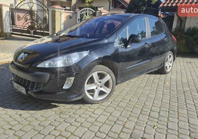 Чорний Пежо 308, об'ємом двигуна 1.6 л та пробігом 225 тис. км за 4600 $, фото 1 на Automoto.ua