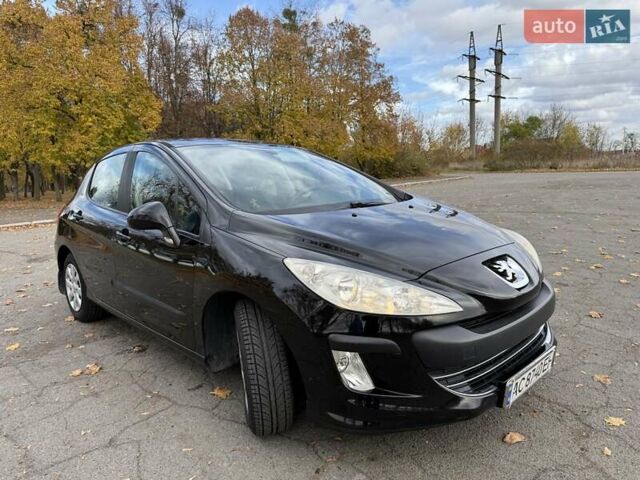 Черный Пежо 308, объемом двигателя 1.56 л и пробегом 320 тыс. км за 5300 $, фото 1 на Automoto.ua