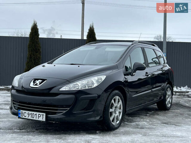 Черный Пежо 308, объемом двигателя 1.56 л и пробегом 204 тыс. км за 4650 $, фото 1 на Automoto.ua