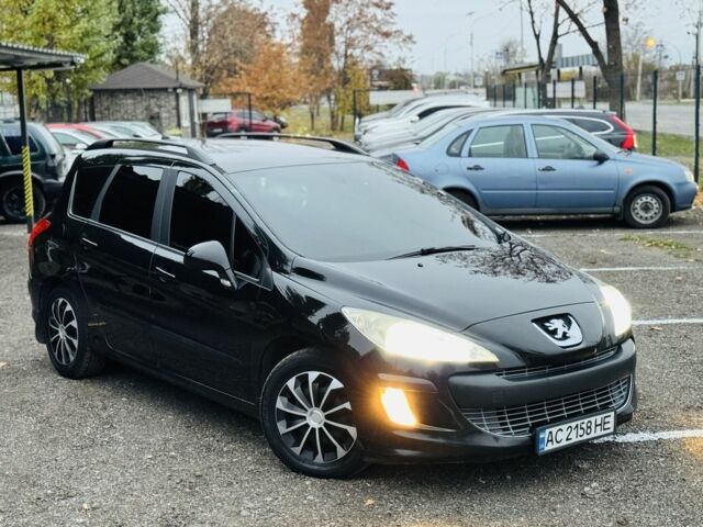 Черный Пежо 308, объемом двигателя 1.6 л и пробегом 266 тыс. км за 5300 $, фото 1 на Automoto.ua