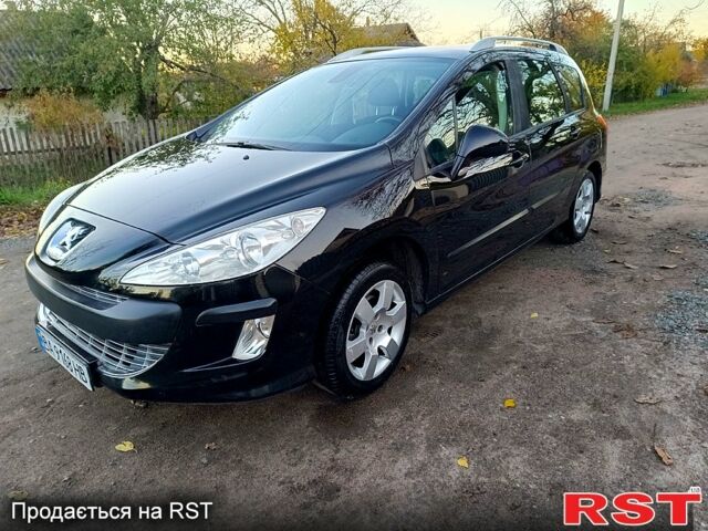 Чорний Пежо 308, об'ємом двигуна 1.6 л та пробігом 190 тис. км за 4999 $, фото 1 на Automoto.ua