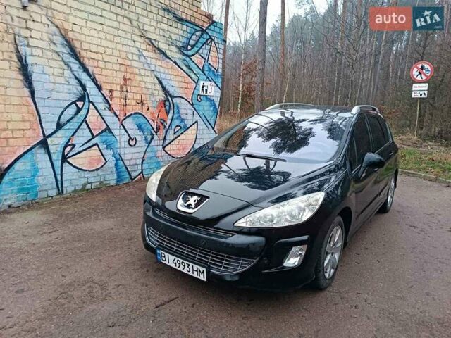 Черный Пежо 308, объемом двигателя 1.6 л и пробегом 235 тыс. км за 5700 $, фото 1 на Automoto.ua