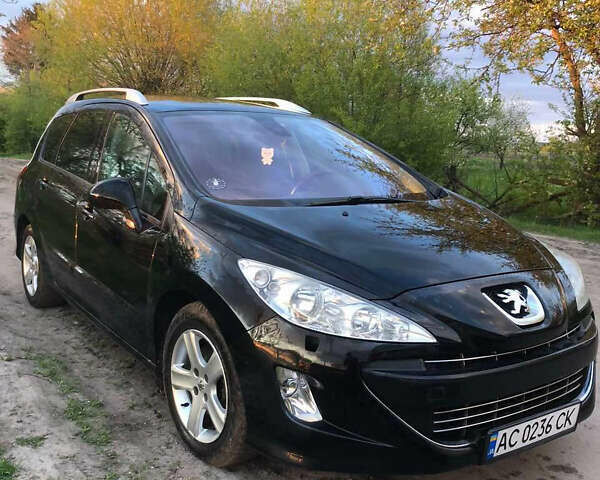 Чорний Пежо 308, об'ємом двигуна 2 л та пробігом 228 тис. км за 6400 $, фото 1 на Automoto.ua