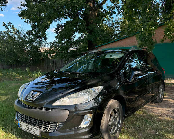 Черный Пежо 308, объемом двигателя 1.6 л и пробегом 159 тыс. км за 5900 $, фото 1 на Automoto.ua