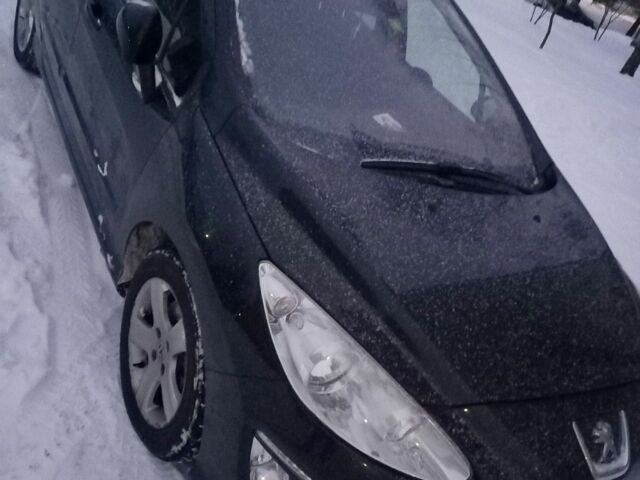 Чорний Пежо 308, об'ємом двигуна 1.6 л та пробігом 211 тис. км за 6500 $, фото 1 на Automoto.ua