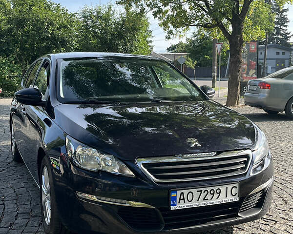 Черный Пежо 308, объемом двигателя 1.56 л и пробегом 284 тыс. км за 9300 $, фото 1 на Automoto.ua