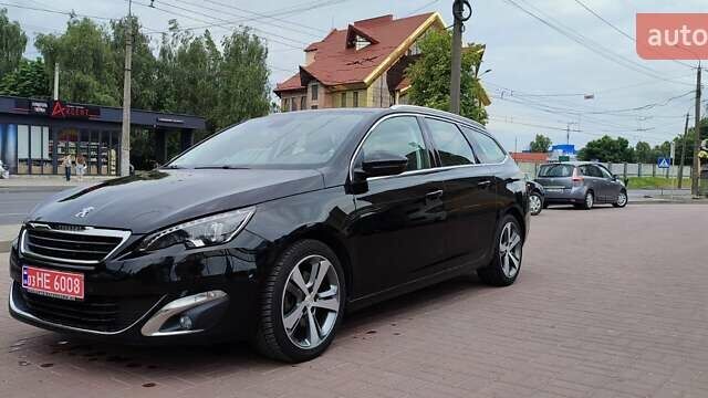 Черный Пежо 308, объемом двигателя 2 л и пробегом 223 тыс. км за 12500 $, фото 1 на Automoto.ua