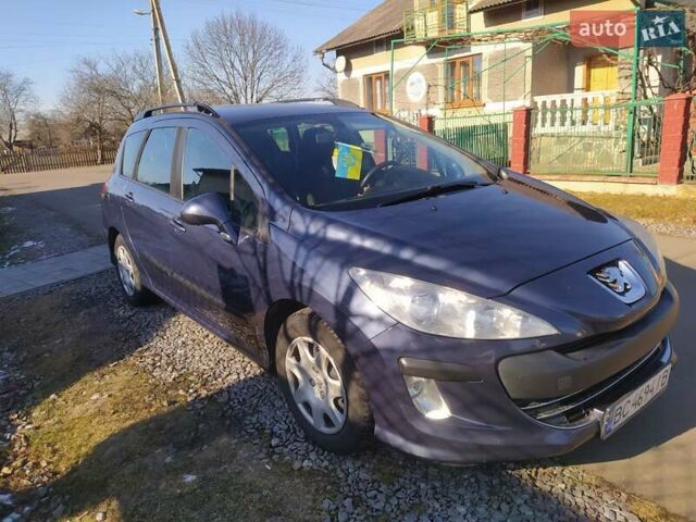 Фиолетовый Пежо 308, объемом двигателя 1.6 л и пробегом 256 тыс. км за 5200 $, фото 1 на Automoto.ua