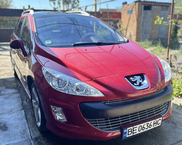 Червоний Пежо 308, об'ємом двигуна 1.56 л та пробігом 153 тис. км за 7000 $, фото 1 на Automoto.ua