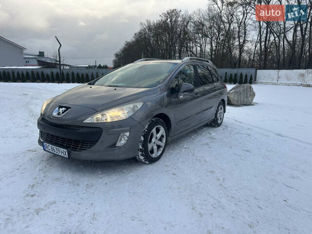 Серый Пежо 308, объемом двигателя 1.6 л и пробегом 205 тыс. км за 4350 $, фото 1 на Automoto.ua