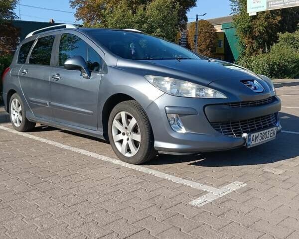 Сірий Пежо 308, об'ємом двигуна 1.6 л та пробігом 248 тис. км за 6200 $, фото 1 на Automoto.ua
