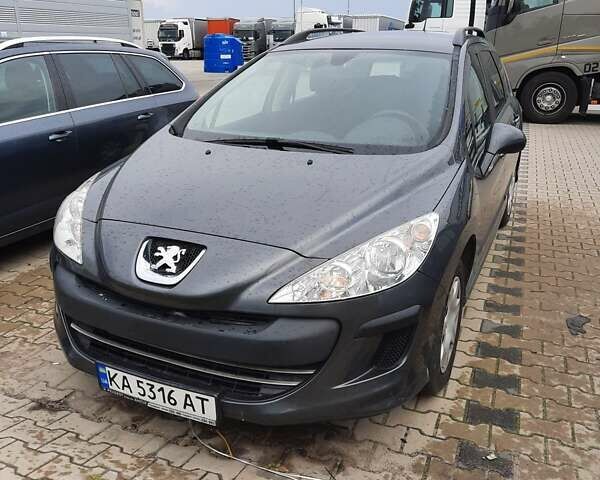 Сірий Пежо 308, об'ємом двигуна 1.56 л та пробігом 322 тис. км за 5900 $, фото 1 на Automoto.ua