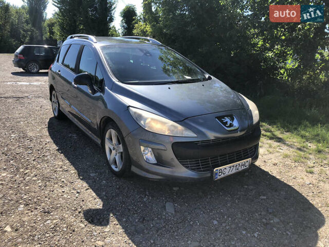 Серый Пежо 308, объемом двигателя 1.6 л и пробегом 190 тыс. км за 5000 $, фото 1 на Automoto.ua