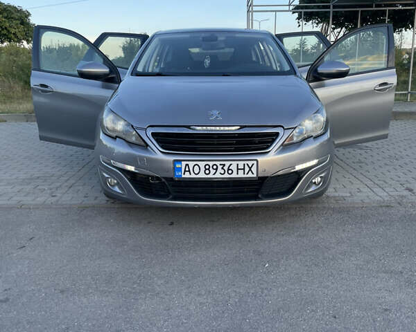 Серый Пежо 308, объемом двигателя 1.56 л и пробегом 261 тыс. км за 7700 $, фото 1 на Automoto.ua