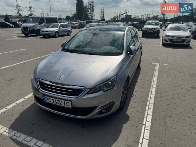 Серый Пежо 308, объемом двигателя 1.56 л и пробегом 106 тыс. км за 9200 $, фото 1 на Automoto.ua