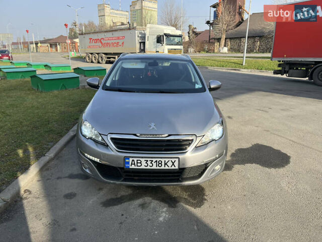 Серый Пежо 308, объемом двигателя 1.56 л и пробегом 250 тыс. км за 8900 $, фото 1 на Automoto.ua
