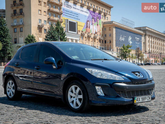 Синий Пежо 308, объемом двигателя 1.6 л и пробегом 135 тыс. км за 7500 $, фото 1 на Automoto.ua