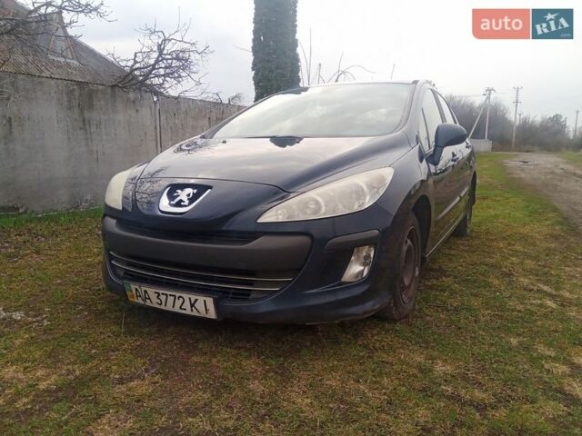 Синий Пежо 308, объемом двигателя 1.56 л и пробегом 370 тыс. км за 4100 $, фото 1 на Automoto.ua