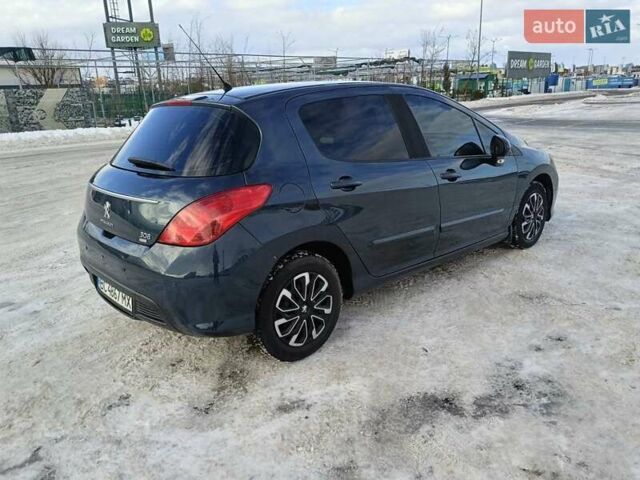 Синий Пежо 308, объемом двигателя 1.56 л и пробегом 169 тыс. км за 7650 $, фото 1 на Automoto.ua