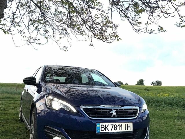 Синий Пежо 308, объемом двигателя 2 л и пробегом 250 тыс. км за 11200 $, фото 1 на Automoto.ua