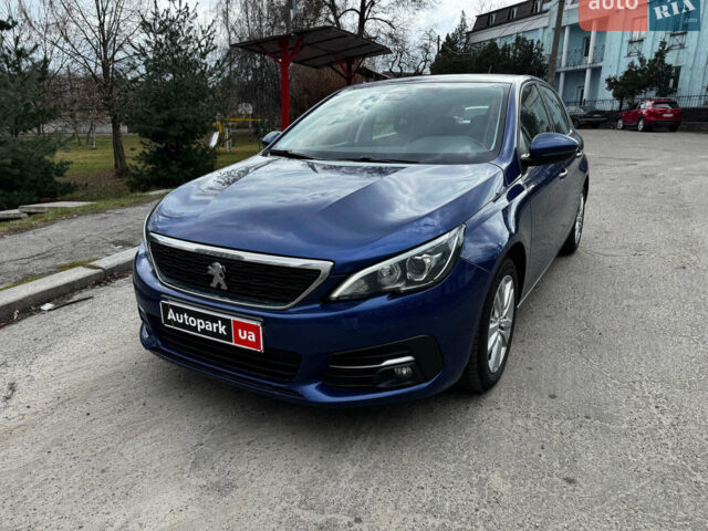 Синій Пежо 308, об'ємом двигуна 1.6 л та пробігом 107 тис. км за 9840 $, фото 1 на Automoto.ua