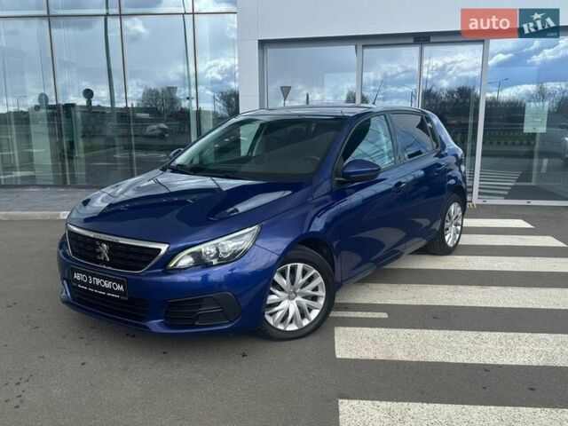 Синий Пежо 308, объемом двигателя 1.56 л и пробегом 125 тыс. км за 10915 $, фото 1 на Automoto.ua