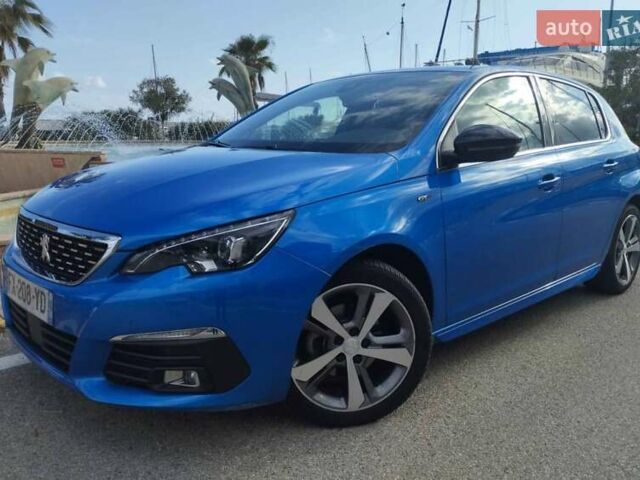 Синій Пежо 308, об'ємом двигуна 1.2 л та пробігом 37 тис. км за 19800 $, фото 1 на Automoto.ua