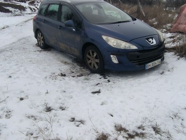 Синий Пежо 308, объемом двигателя 1.6 л и пробегом 305 тыс. км за 4500 $, фото 1 на Automoto.ua