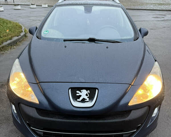 Синий Пежо 308, объемом двигателя 1.56 л и пробегом 235 тыс. км за 5500 $, фото 1 на Automoto.ua