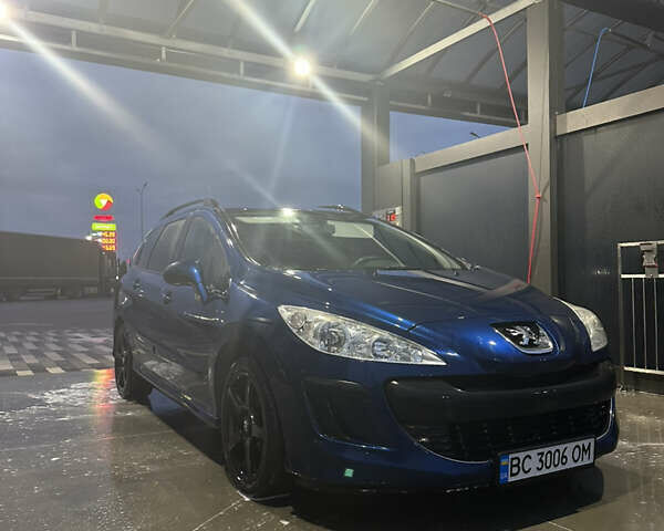 Синий Пежо 308, объемом двигателя 1.56 л и пробегом 265 тыс. км за 6300 $, фото 1 на Automoto.ua