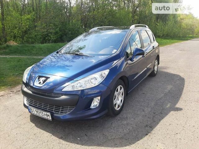 Синий Пежо 308, объемом двигателя 1.6 л и пробегом 186 тыс. км за 5800 $, фото 1 на Automoto.ua