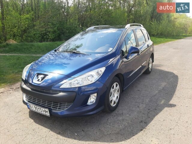 Синий Пежо 308, объемом двигателя 1.6 л и пробегом 202 тыс. км за 5700 $, фото 1 на Automoto.ua