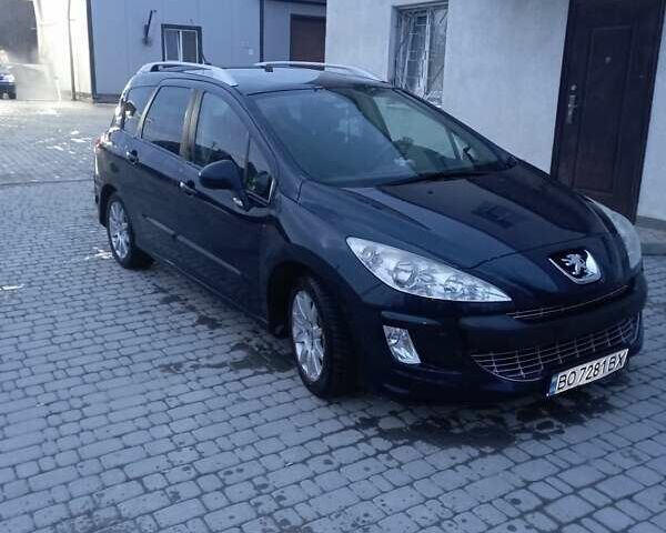 Синий Пежо 308, объемом двигателя 1.6 л и пробегом 230 тыс. км за 5500 $, фото 1 на Automoto.ua