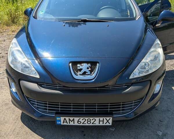 Синий Пежо 308, объемом двигателя 1.6 л и пробегом 245 тыс. км за 4950 $, фото 1 на Automoto.ua