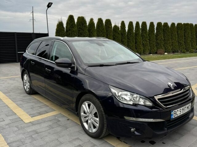 Синий Пежо 308, объемом двигателя 2 л и пробегом 251 тыс. км за 9300 $, фото 1 на Automoto.ua