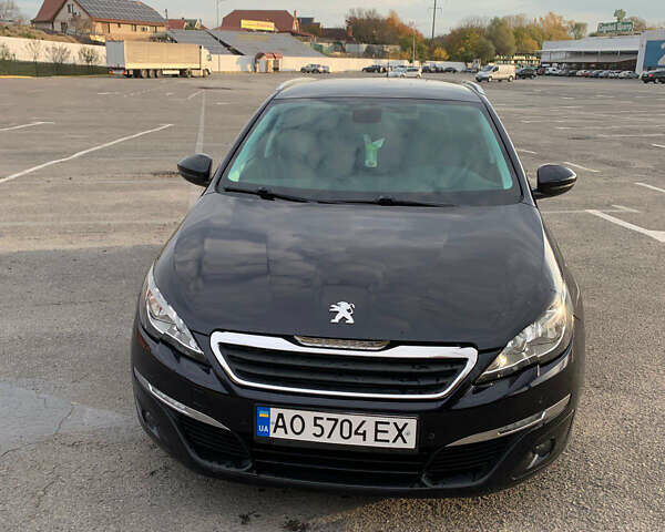 Синий Пежо 308, объемом двигателя 1.56 л и пробегом 236 тыс. км за 7900 $, фото 1 на Automoto.ua