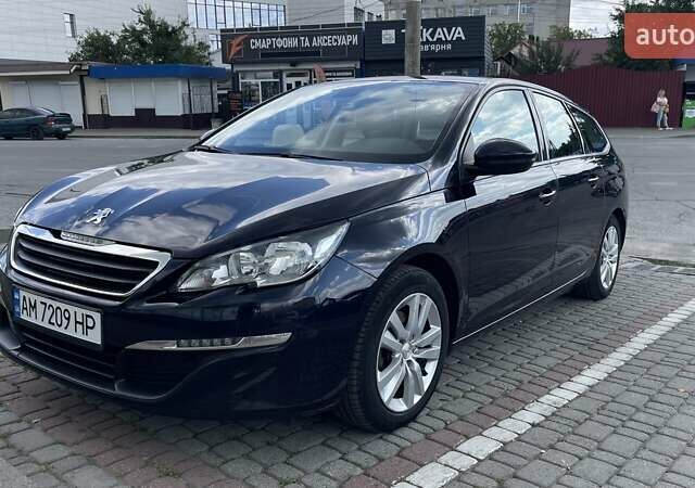 Синій Пежо 308, об'ємом двигуна 1.56 л та пробігом 233 тис. км за 9000 $, фото 1 на Automoto.ua