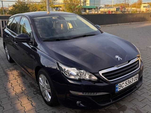 Синий Пежо 308, объемом двигателя 1.56 л и пробегом 252 тыс. км за 9400 $, фото 1 на Automoto.ua