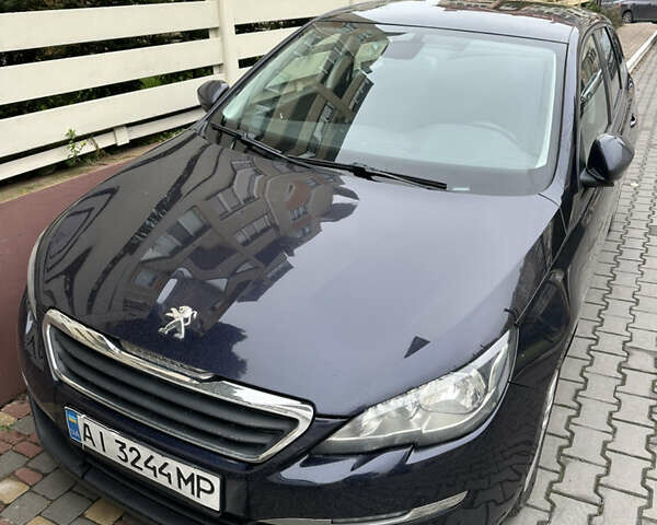 Синий Пежо 308, объемом двигателя 1.56 л и пробегом 196 тыс. км за 8300 $, фото 1 на Automoto.ua
