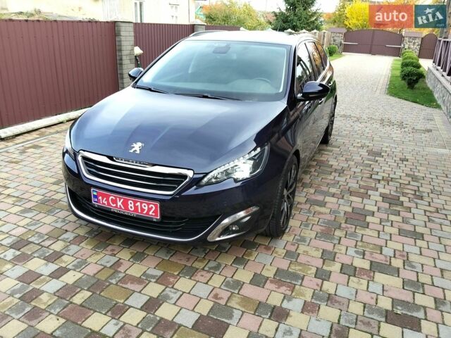 Синій Пежо 308, об'ємом двигуна 1.6 л та пробігом 218 тис. км за 10900 $, фото 1 на Automoto.ua