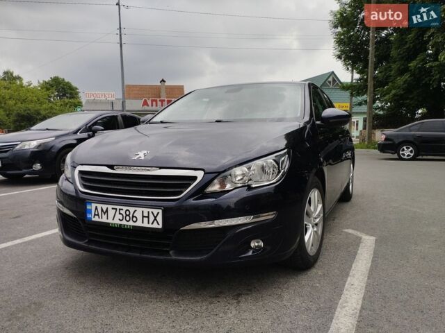 Синій Пежо 308, об'ємом двигуна 1.2 л та пробігом 144 тис. км за 8700 $, фото 1 на Automoto.ua