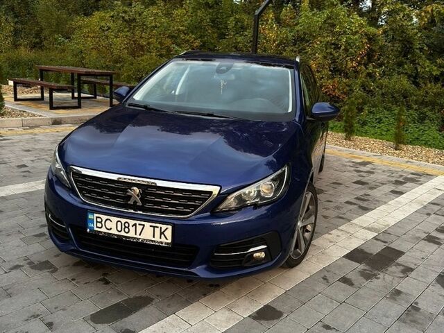 Синий Пежо 308, объемом двигателя 2 л и пробегом 192 тыс. км за 14400 $, фото 1 на Automoto.ua