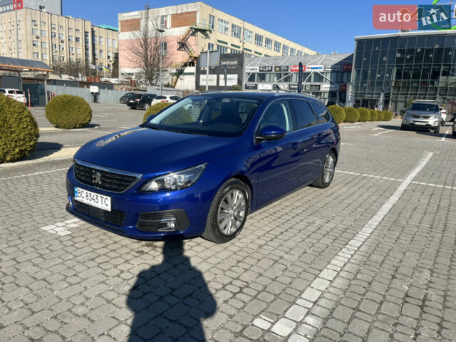 Синий Пежо 308, объемом двигателя 1.5 л и пробегом 211 тыс. км за 12200 $, фото 1 на Automoto.ua