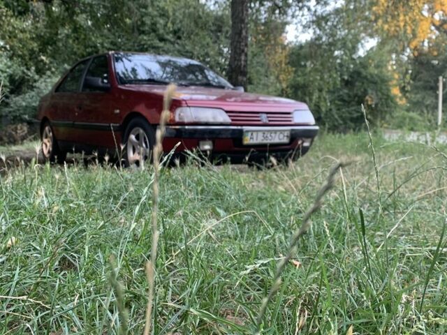 Красный Пежо 405, объемом двигателя 1.9 л и пробегом 300 тыс. км за 548 $, фото 1 на Automoto.ua
