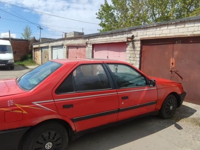 Красный Пежо 405, объемом двигателя 2 л и пробегом 200 тыс. км за 585 $, фото 1 на Automoto.ua