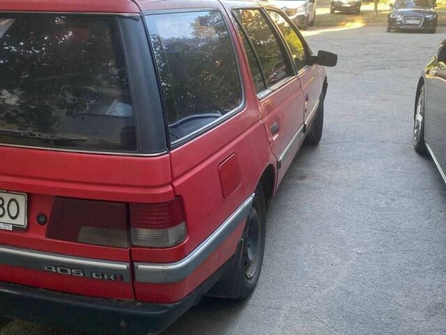 Красный Пежо 405, объемом двигателя 1.8 л и пробегом 350 тыс. км за 1309 $, фото 1 на Automoto.ua