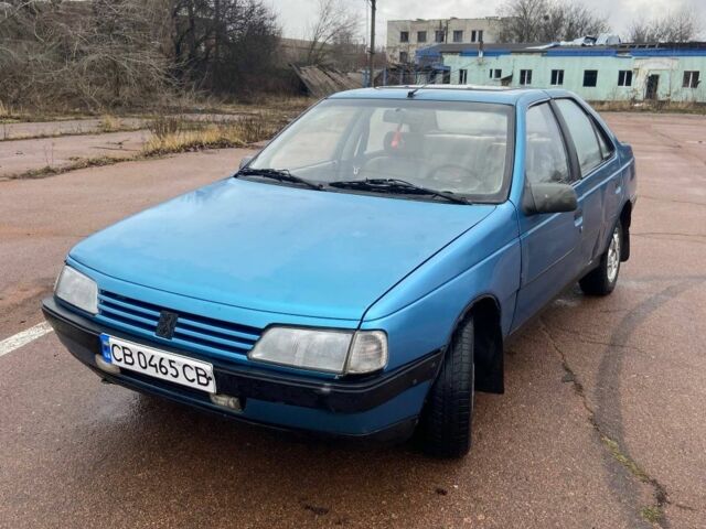 Синий Пежо 405, объемом двигателя 1.9 л и пробегом 295 тыс. км за 800 $, фото 1 на Automoto.ua