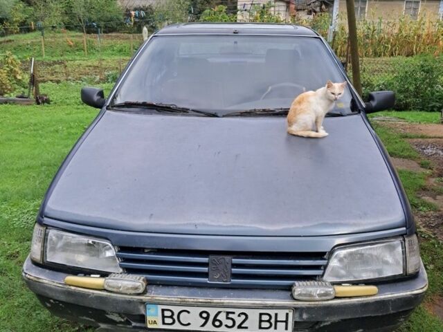 Синий Пежо 405, объемом двигателя 2 л и пробегом 246 тыс. км за 450 $, фото 1 на Automoto.ua
