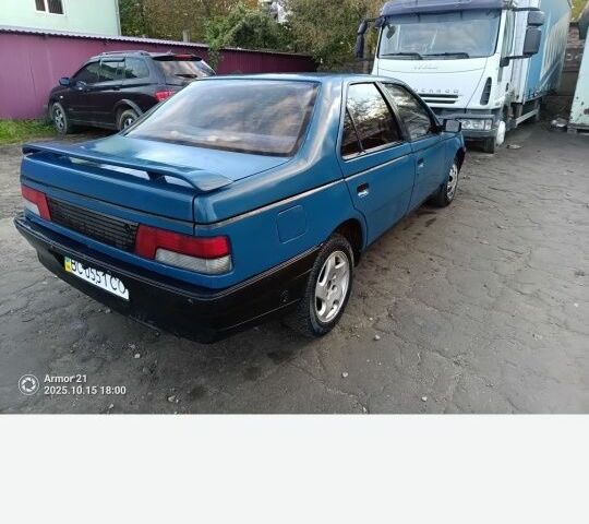 Синий Пежо 405, объемом двигателя 1.9 л и пробегом 5 тыс. км за 1000 $, фото 1 на Automoto.ua