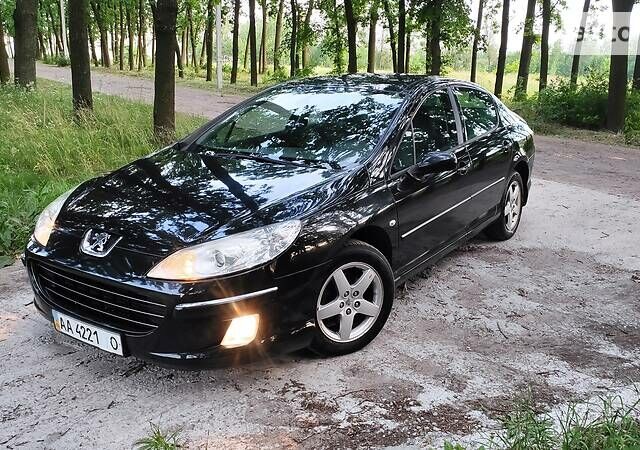 Чорний Пежо 407, об'ємом двигуна 2 л та пробігом 163 тис. км за 5450 $, фото 1 на Automoto.ua